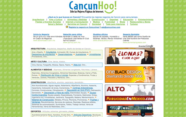Directorio de Paginas de Internet en Cancun