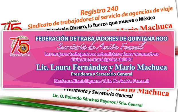 CTM, Mario Machuca y Laura Fernandez - PRI Cancun.