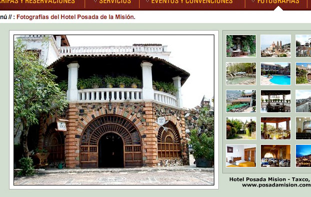 Hotel Posada de la Mision - Galeria fotografica en Adobe Flash