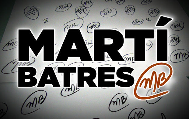 Diseño grafico de firma o logotipo de campaña electronica para Marti Batres.