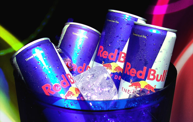 Zoom de imagen de latas de Red Bull