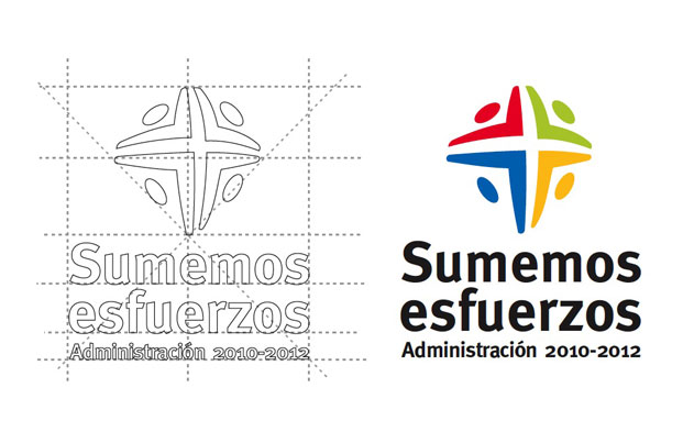 Estructura del logotipo de Valladolid, Yucatan 2010