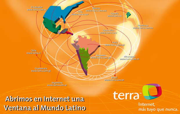 Diseño de Mapa para expos de Terra Networks Mexico