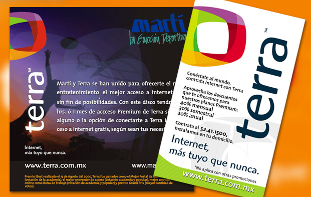 Publicidad de clientes de Terra Networks Mexico