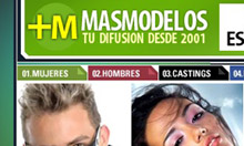 Logotipo, desarrollo de sitio en Internet para MasModelos.com